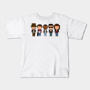 80s Movie Icons - "Vector-Eds" Kids T-Shirt